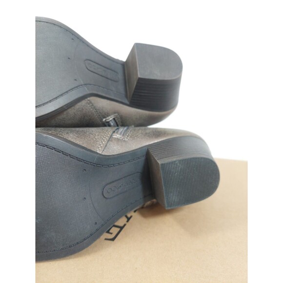 Frye and Co. Women's Size 6.5 Daxx Stacked Heel Cowboy Boots 6.5M Platinum - Picture 12 of 13